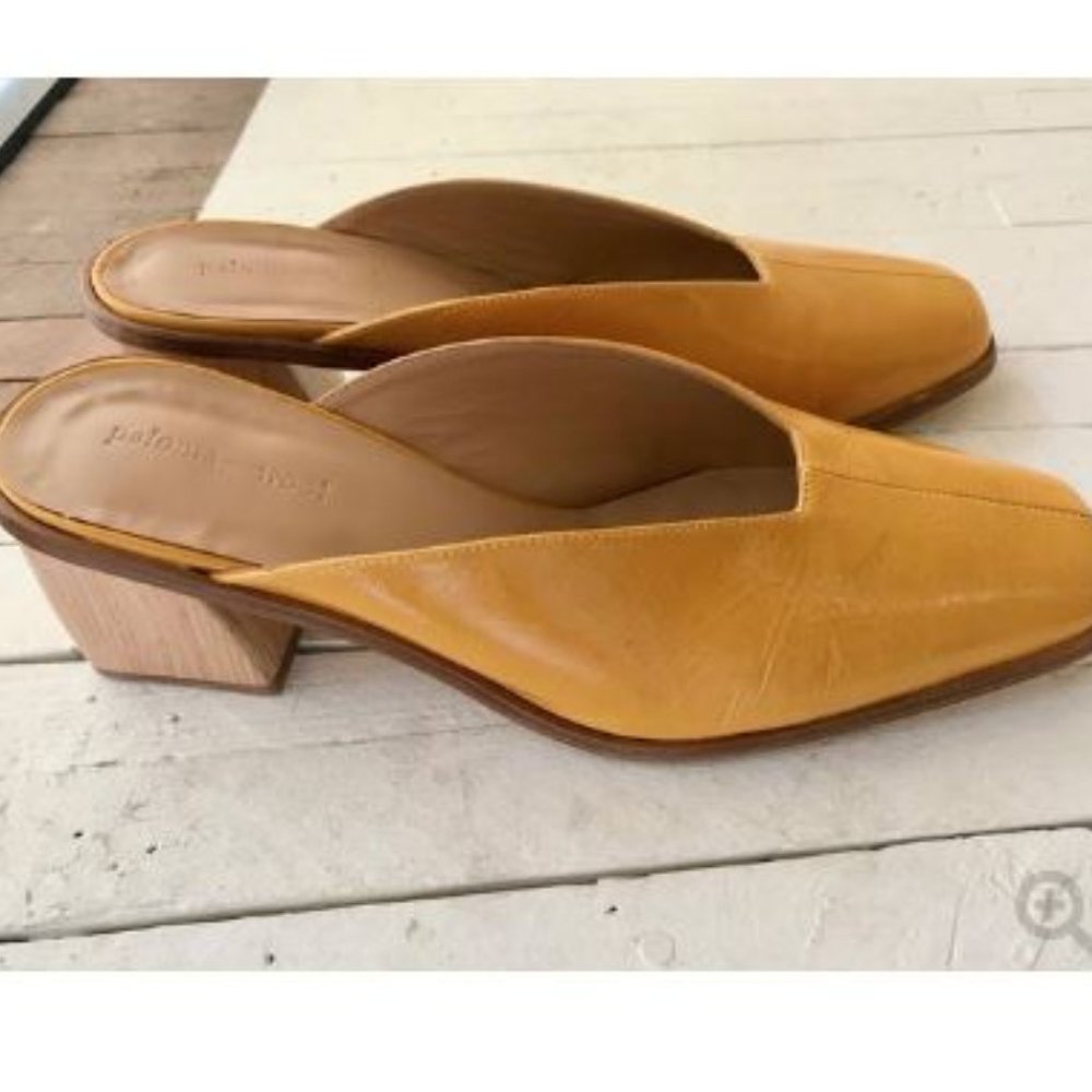 Paloma Wool Galapago Mule Yellow 38